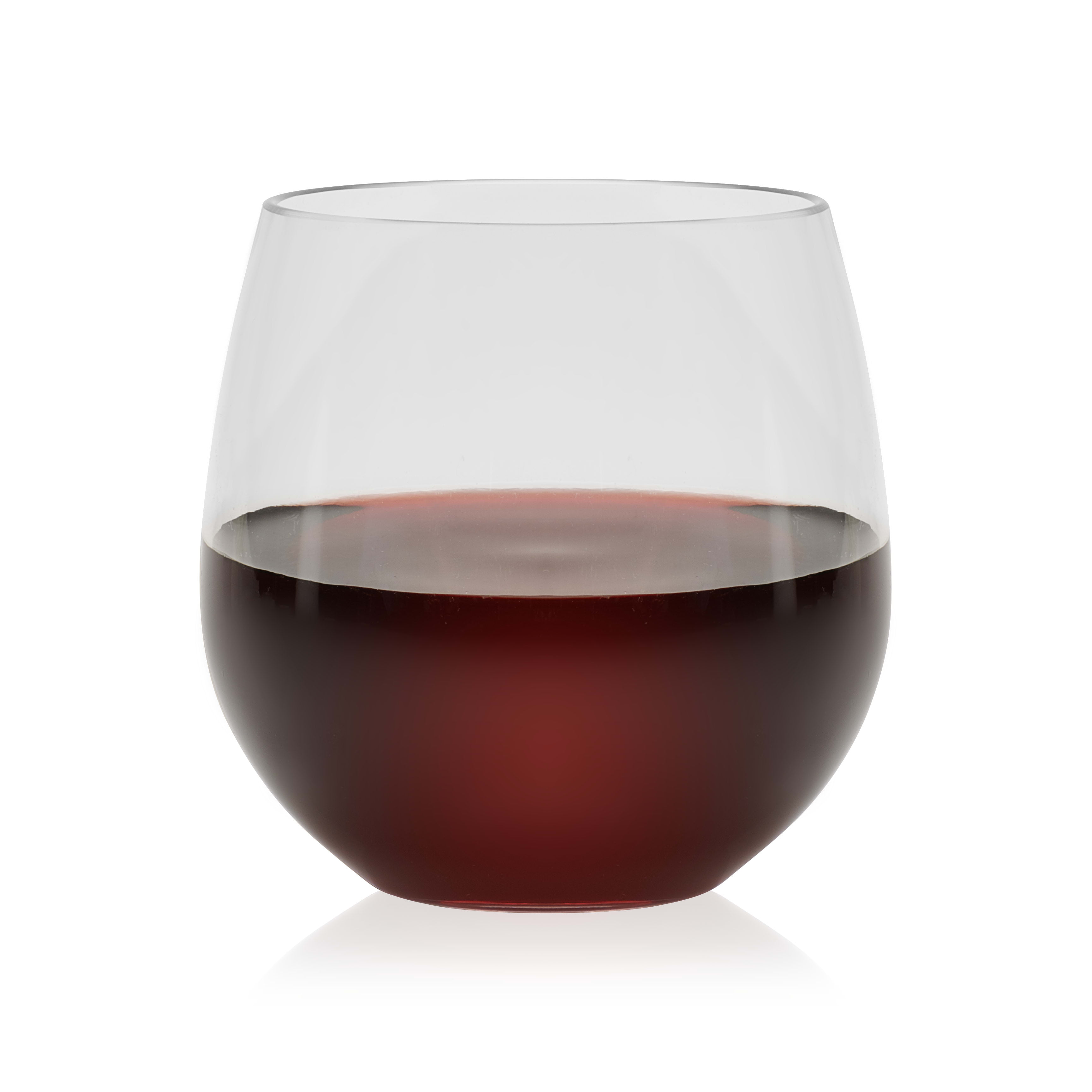 Libbey Indoors Out Break-Resistant Stemless Red Wine Glasses Set