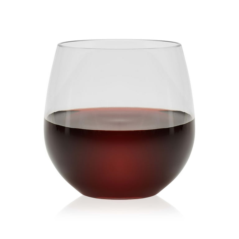 Libbey Indoors Out Break-Resistant Stemless Red Wine Glasses, Set