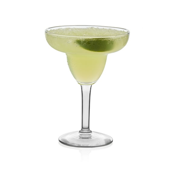 Libbey Margarita Party Glasses Set of 12, Durable Large Margarita Glass, 9 Oz Dishwasher Safe Stemmed Drinking Glasses Gift for Weddings, Parties and More