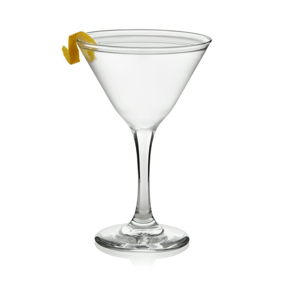 Libbey Martini Glasses Set of 12, Modern and Clear Stemmed Cocktail Glasses, Dishwasher Safe Martini Glass Set for Classic Martinis, Cosmopolitans