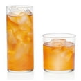 thumbnail image 1 of Libbey Miles Tumbler and Rocks Bar Drinkware Glasses Set, Clear All-Purpose 16 Piece Glassware Set, Sleek Glass Drinking Cups for Everyday Use, 1 of 3