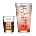 thumbnail image 1 of Libbey Mixology 2-Piece Measuring Glass Set, 16 oz, 4 oz Bartender Mixing Glass with Measurement Lines, Drink Measurer for Cocktails, Beer, and More, 1 of 3