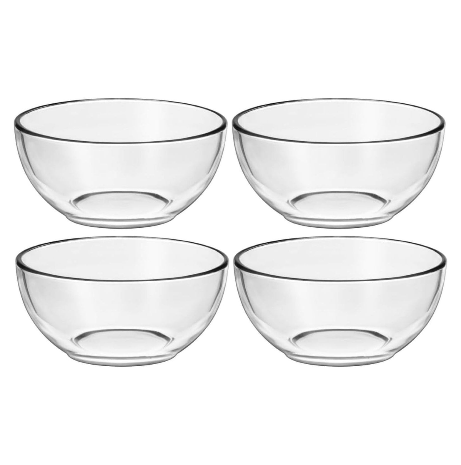 Libbey Moderno Glass Cereal Bowl Clear, 4 piece set