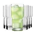 thumbnail image 1 of Libbey Newton Tumbler Drinking Glasses, Stackable, Tall Drinking Glasses Set of 6, 16 oz Glasses Drinking Set for Holidays, Birthdays, and More, 1 of 5
