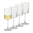 thumbnail image 1 of Libbey Paneled Stemmed Wine Glasses Set of 4, 13.5 Oz Fine Ribbed Line Clear Glasses, All Purpose Glasses for Wine, Cocktails and Spritzers, 1 of 6