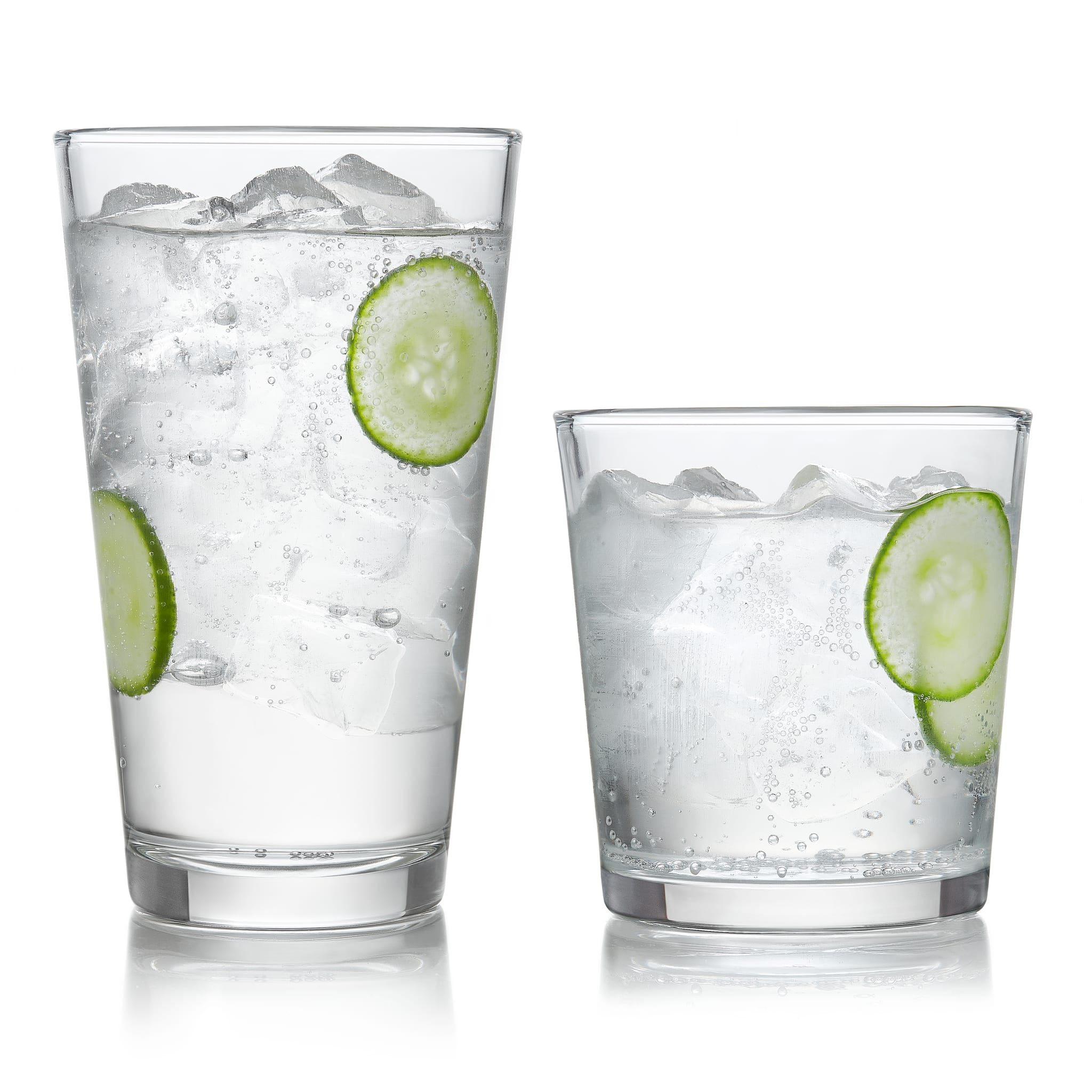 Preston Clear Glass 16-Piece Tumbler and Rocks Set