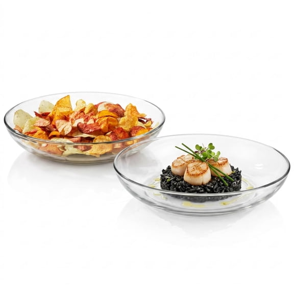 Libbey Selene Coupe Glass Serving Bowls, Set of 2