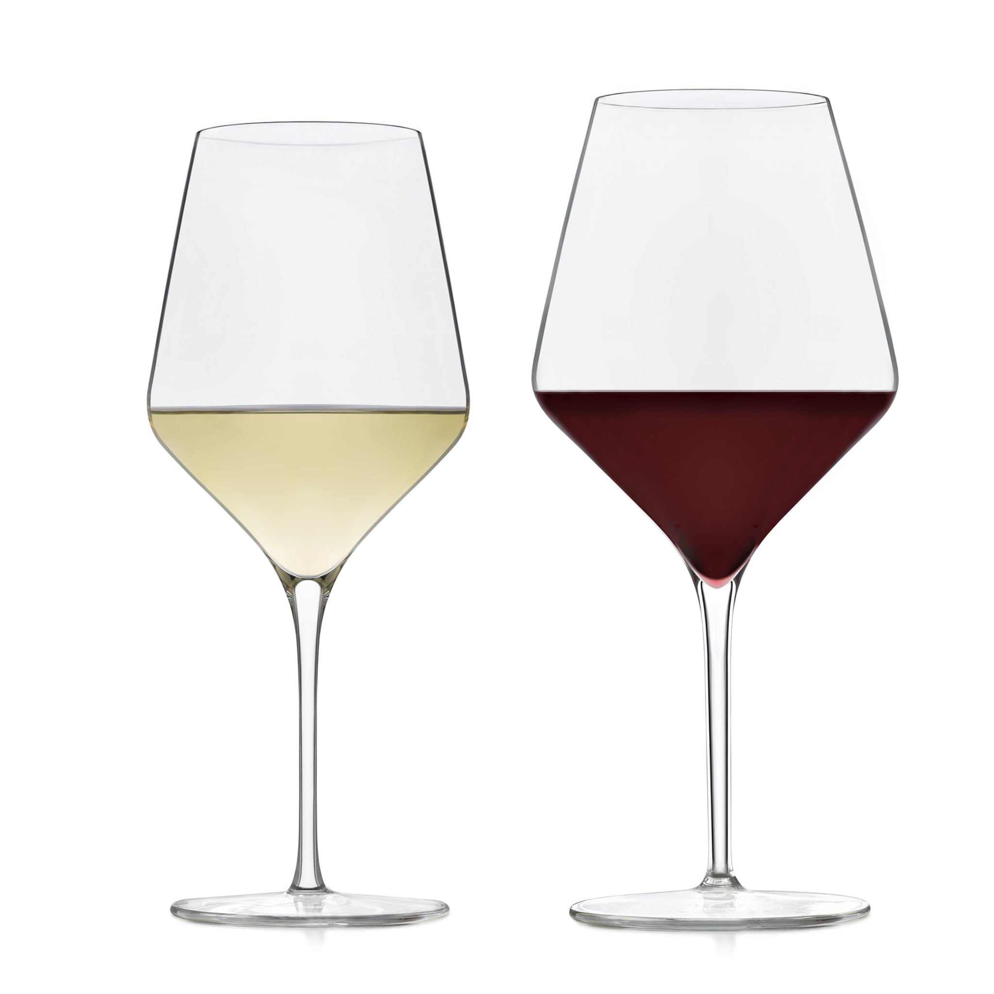 Libbey Signature Greenwich Tall Clear Glass Wine Set for Red and White Wines