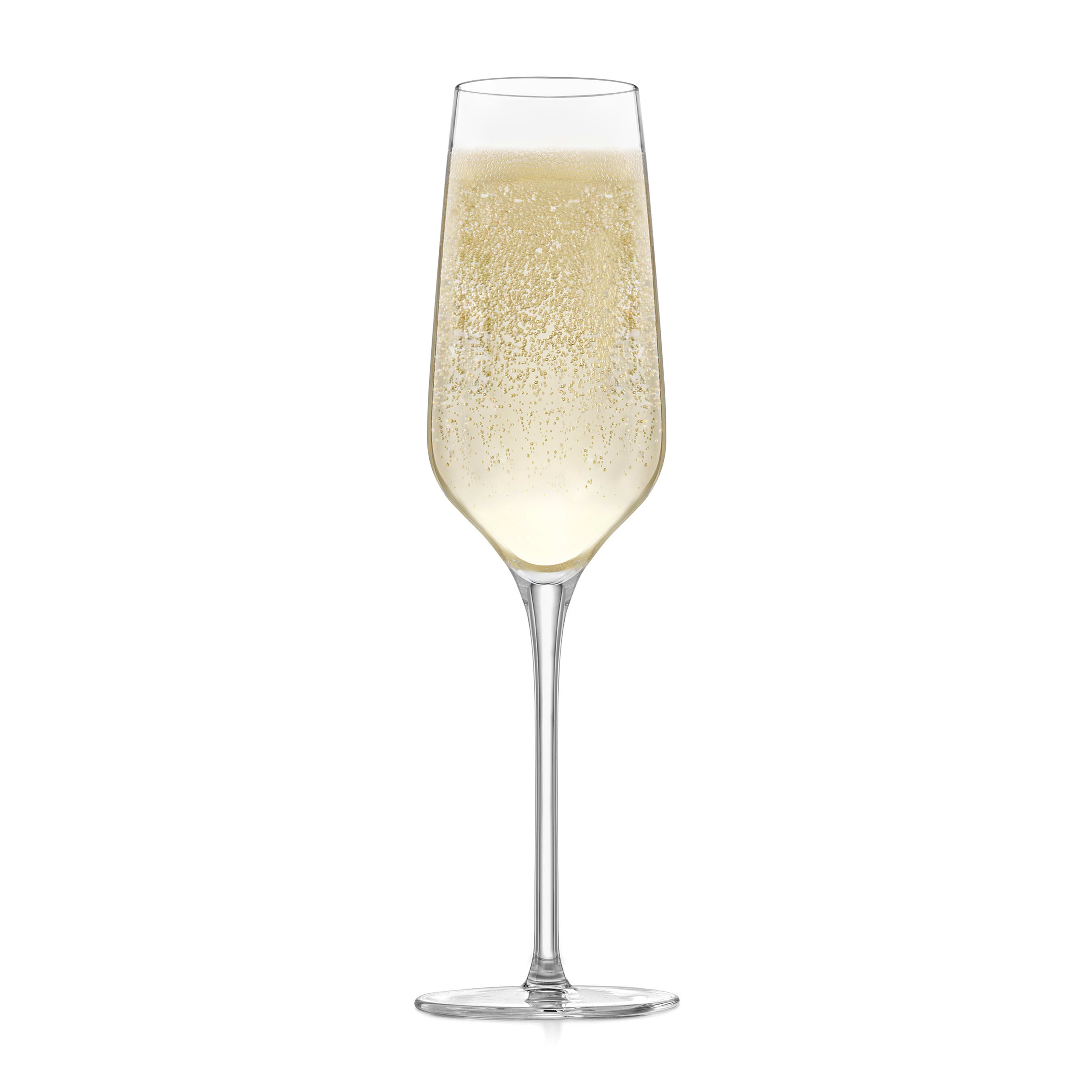 Libbey Signature Greenwich Champagne Flute Glasses, 8.25-ounce