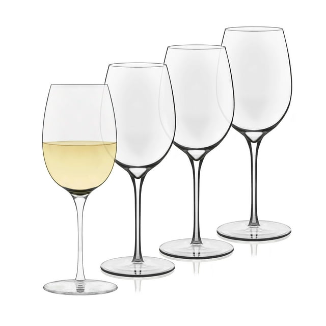 Libbey Signature Kentfield Classic White Wine Glasses, 13.25ounce, Set of 4