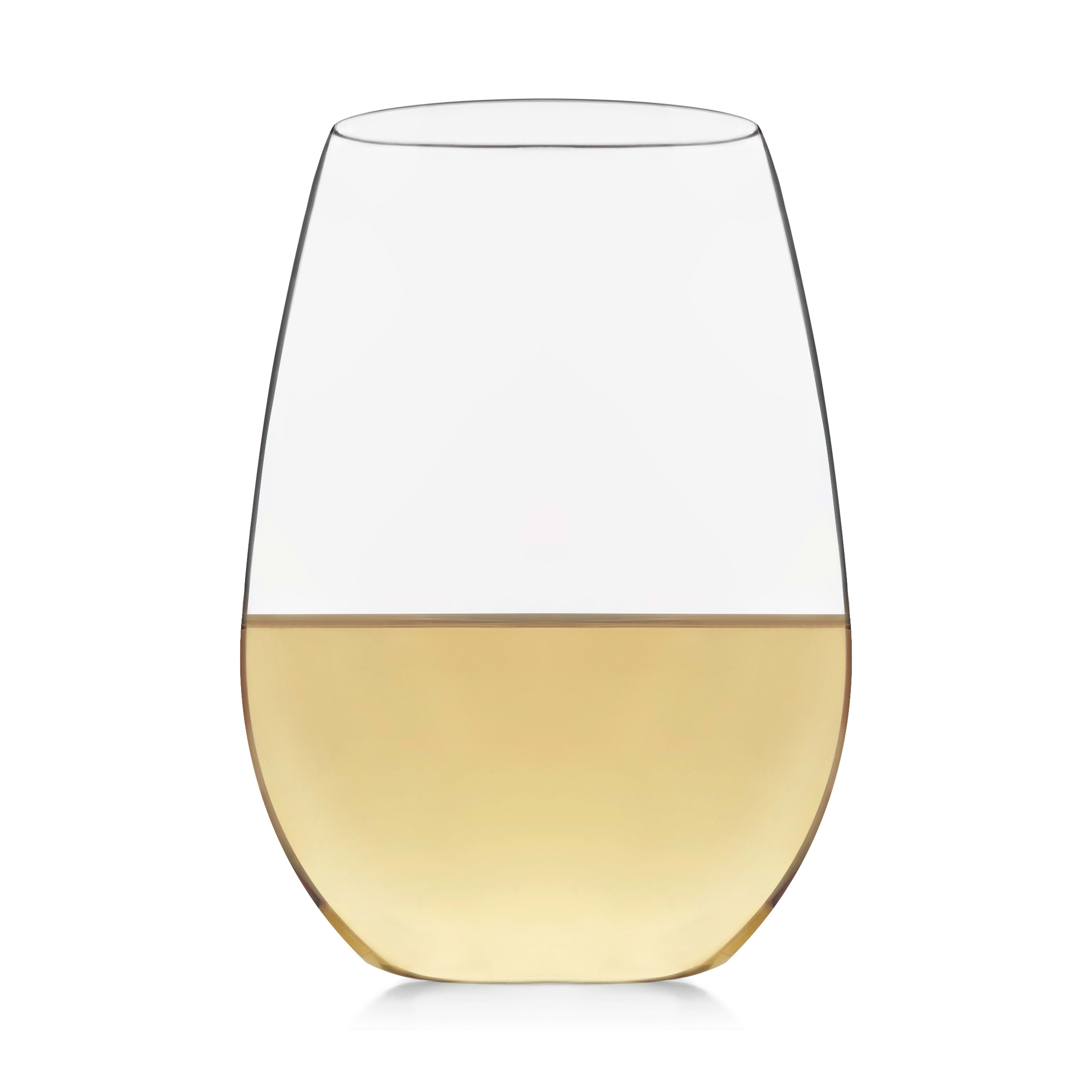 Libbey Signature Kentfield Stemless White Wine Glasses, 21ounce, Set
