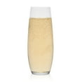 thumbnail image 1 of Libbey Stemless Flute Glasses, 9.6-ounce, Set of 6, 1 of 3