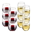 thumbnail image 1 of Libbey Stemless Wine Glasses Set of 12, Dishwasher Safe Set Of Wine Glasses, Perfect for Cocktails, Water, and Outdoor Glassware, 1 of 6