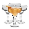 thumbnail image 1 of Libbey Yucatan Margarita Glasses Set of 4, 13.5 Oz, Stunning Ripple Bar Glass Set, Cocktail Glassware for Frozen Daiquiri, Slushy Punch, and More, 1 of 3