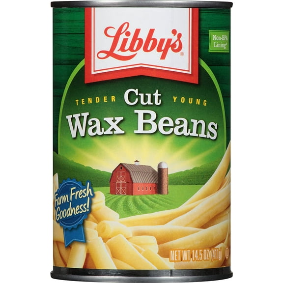 Libby Wax Beans, 14 oz 12 pack cans