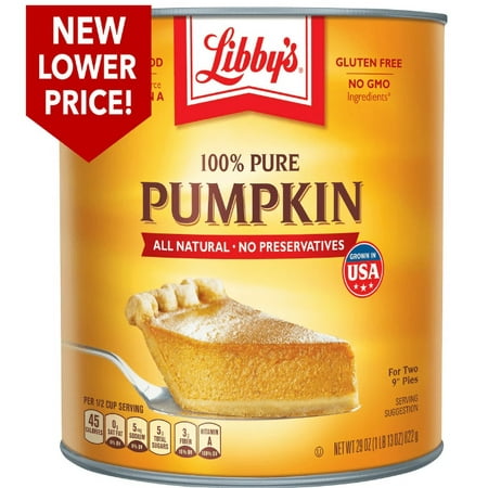 Libby's 100% Pure Canned Pumpkin All Natural No Preservatives, 29 oz (Pack of 2)