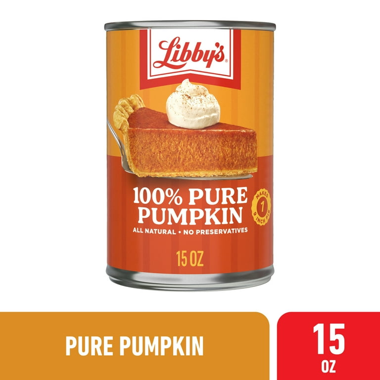 Libby's 100% Pure Canned Pumpkin all natural no preservatives, 15 oz