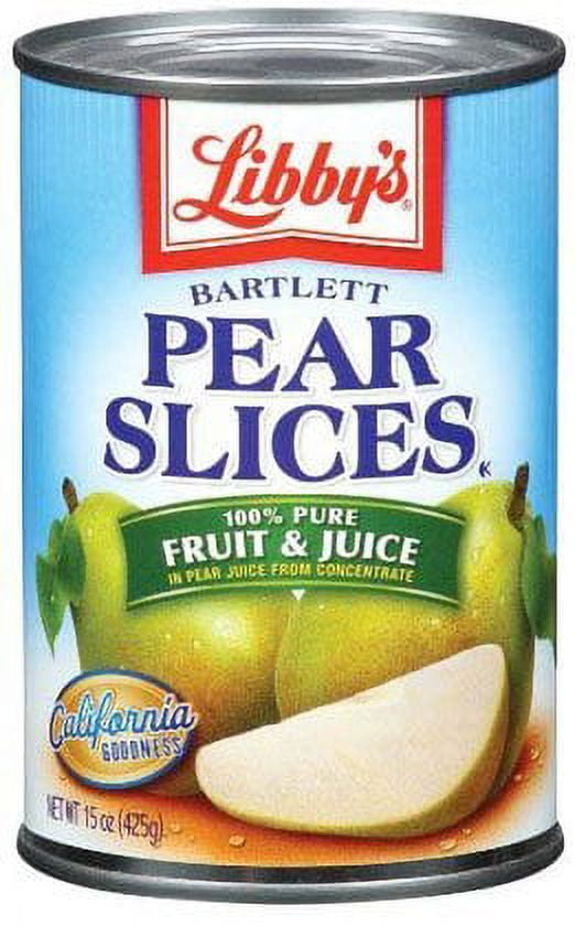 Libby's® Bartlett in Pear Juice Pear Slices (Pack of 12)