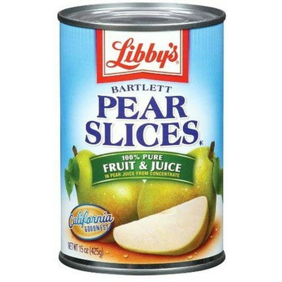 Libby's Bartlett in Pear Juice Pear Slices (Pack of 2)