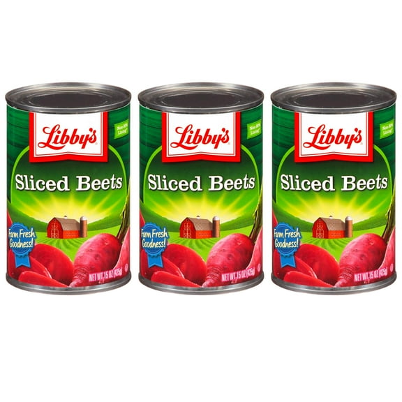 Libby's Canned Vegetables - 3 Pack KKS1Bulk Bundle Canned Sliced Beets