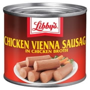 Libby's Chicken Vienna Sausage in Chicken Broth, 10g Protein Per Serving, Canned Sausage, 4.6 oz. Can