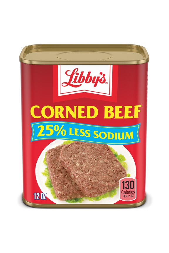 Corned Beef, 14g Protein Per Serving, Canned Meat, 25% Less Sodium, 12 oz. Can