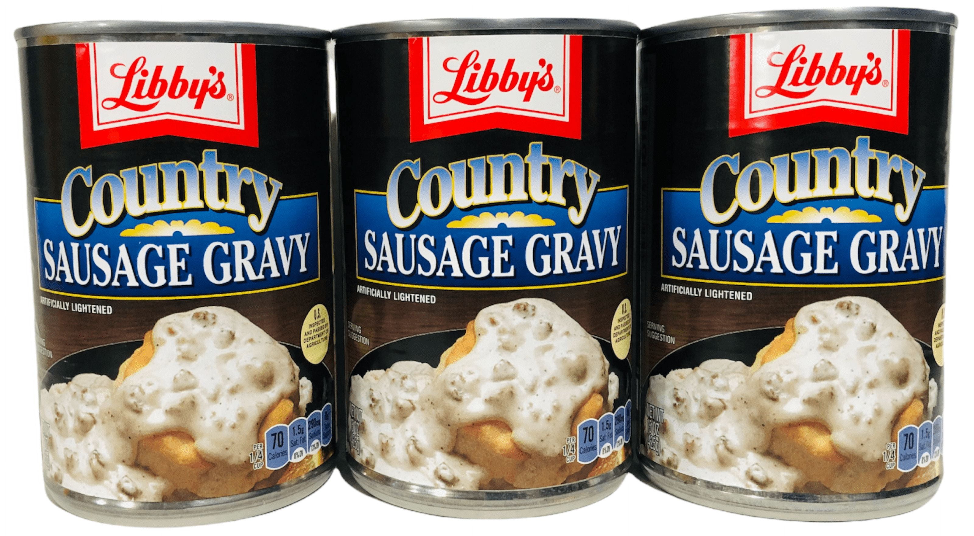 Libbys Country Sausage Gravy Canned Sausage Gravy 15 Oz Pack Of 3