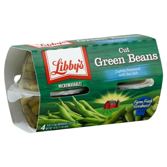 Libby's Cut Green Beans Cups - 4 oz (Packaging May Vary)