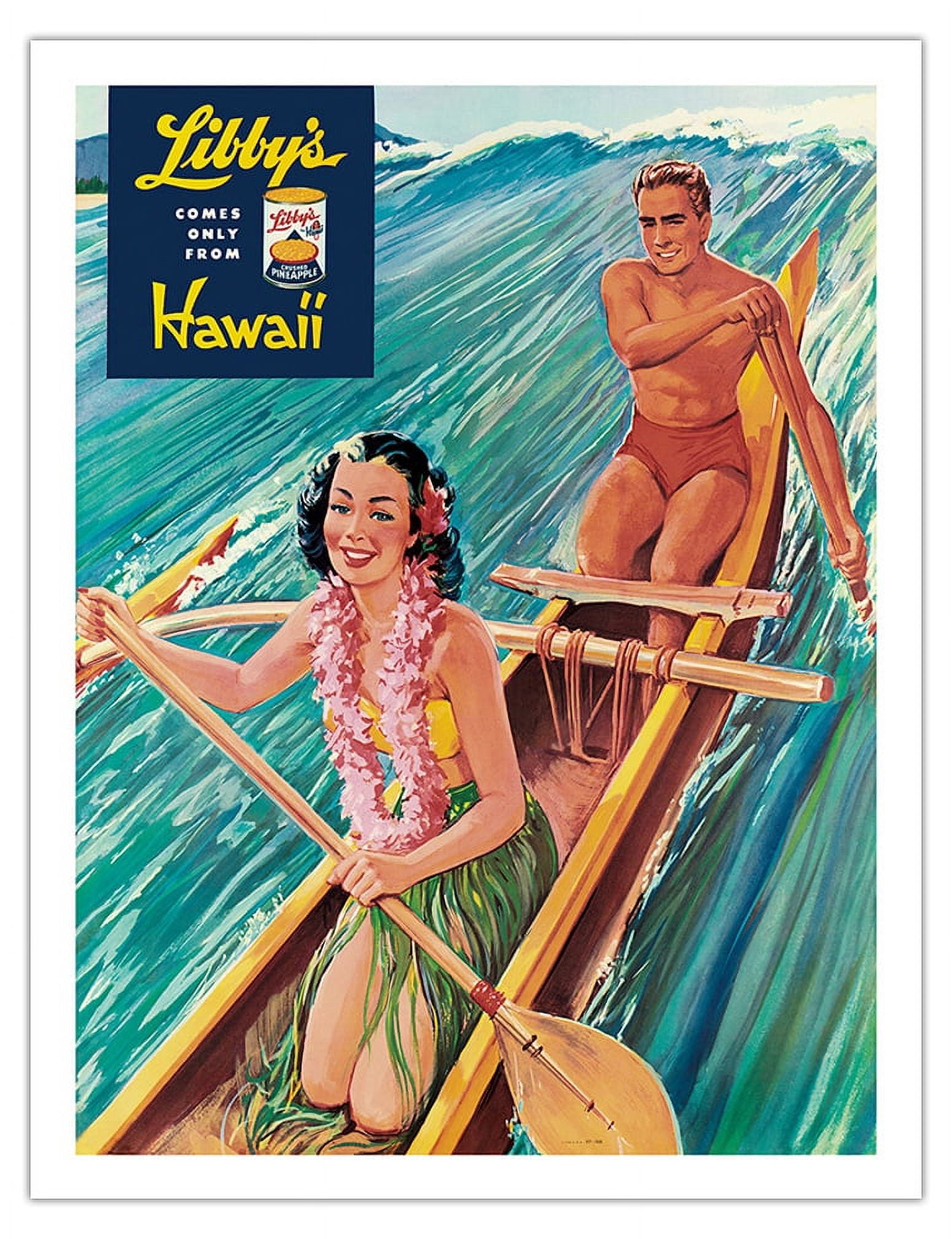 ビンテージ ハワイ 50'sマトソンライフアートプリント ！ Matson Lines Hawaii 