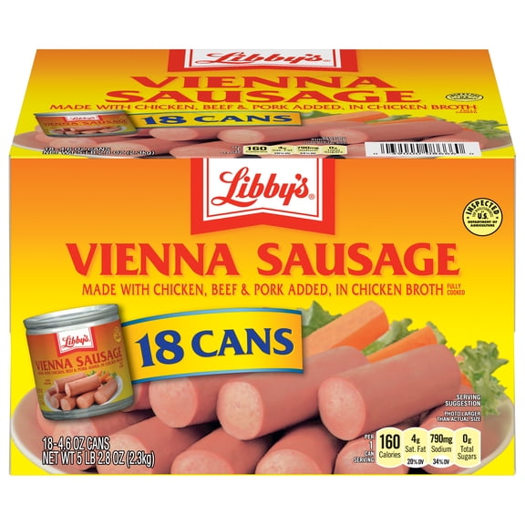 Libbys Vienna Sausage Shelf-Stable 18 Each
