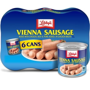 Libby's Vienna Sausages, 10g Protein Per Serving, 4.6 oz. Can (Pack of 6)