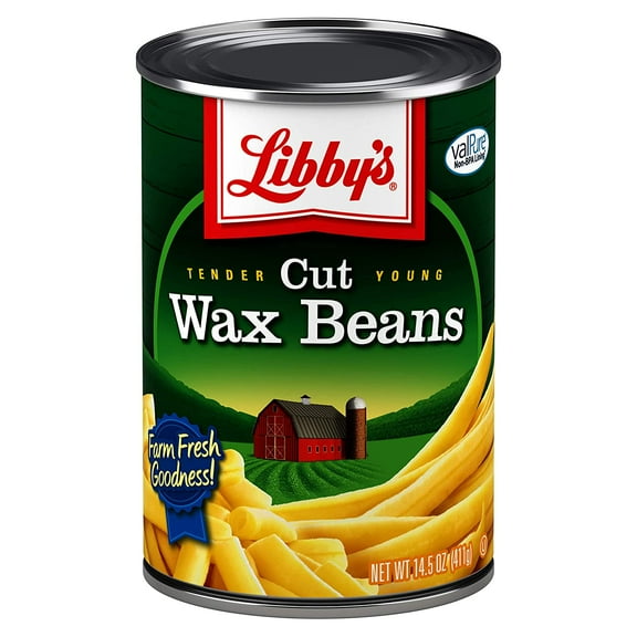 Libby's Wax Beans, 14 oz can, Quantity of 8