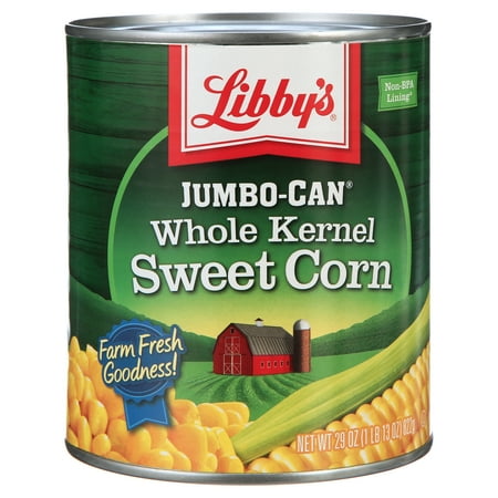 Libby's Whole Kernel Sweet Corn, 29 oz Jumbo Can