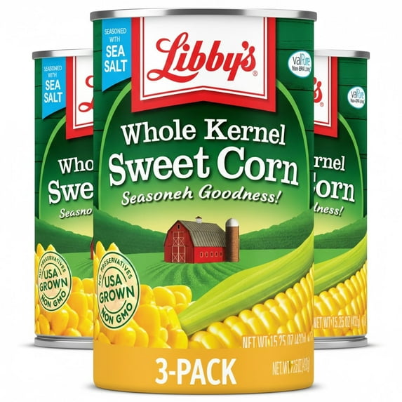 Libby's Whole Kernel Sweet Corn (3-Pack Combo) 15.25 Oz