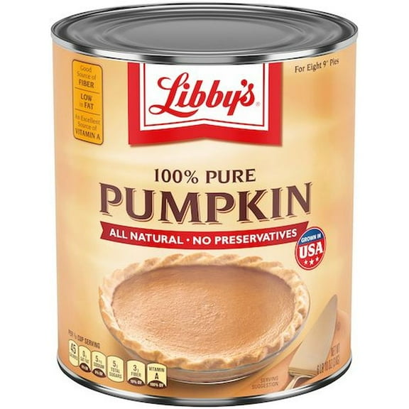 Libbys 100 Percent Pure Pumpkin, 6.62 Pound -- 6 per Case.