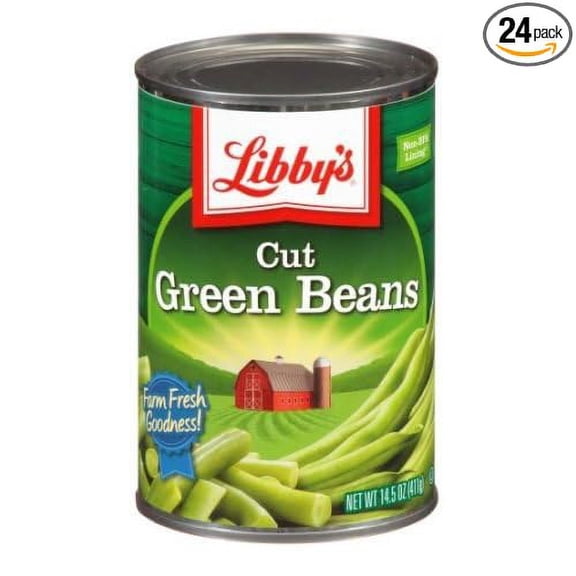 Libbys Cut Green Beans - 15.5 oz. can, 24 cans per case