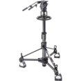 thumbnail image 1 of Libec RSP-750PD(S) Professional Pedestal System for Studio Broadcasting with RHP75 Head, P110 Pedestal, Extra PH-8B Handle, Supports 37.5 lbs (Includes DL-10B Dolly), 1 of 8