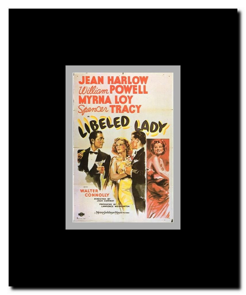 Libeled Lady Framed Movie Poster