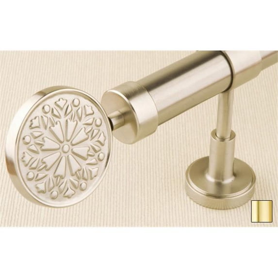 Liber 1136 Curtain Rod Set - 1 in. - Matte Brass - 157 in.