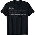 thumbnail image 1 of Liberal Definition T-Shirt men and women can wear, black, white, gifts, 1 of 4