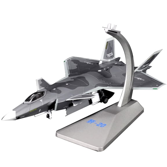 Liberation Army Air Force Chengdu J-20 Model Airplane for Aviation Display Precision 1:72 Scale Alloy Replica