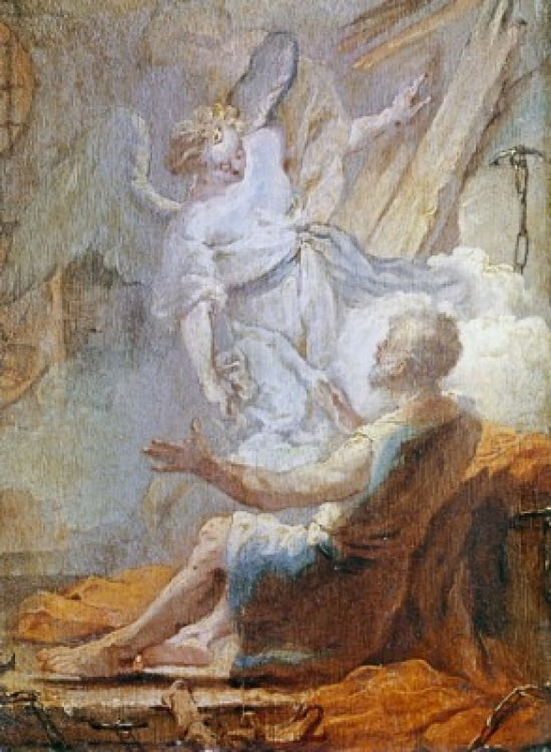 Liberation of Saint Peter Giovanni Battista Tiepolo (1696-1770Italian) Canvas Art - Giovanni Battista Tiepolo (18 x 24)