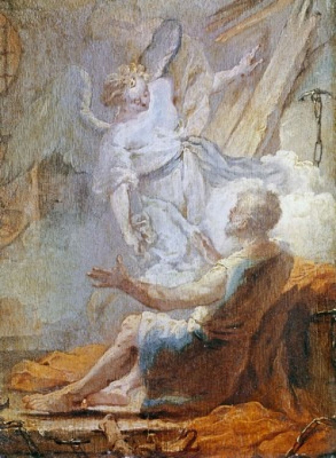 Liberation of Saint Peter Giovanni Battista Tiepolo (1696-1770Italian) Canvas Art - Giovanni Battista Tiepolo (24 x 36)