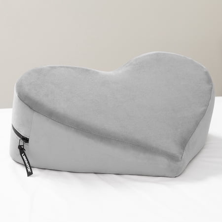 Liberator Heart Wedge Positioning Pillow - Microvelvet, Grey