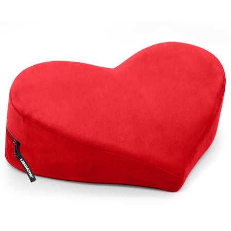 Liberator Heart Wedge Positioning Pillow - Microvelvet, Red