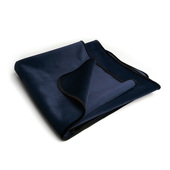 Liberator Indigo Microvelvet Throw, 36" x 53"