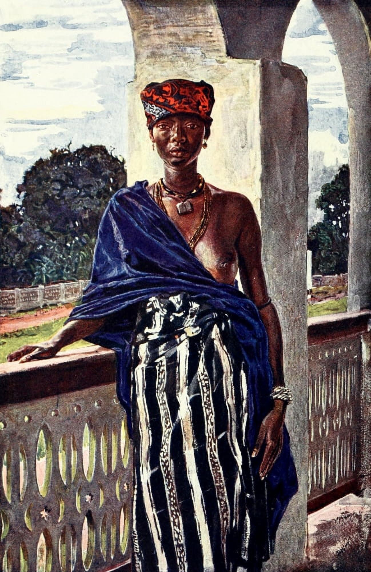 Liberia 1906 Mandingo woman Canvas Art - Sir Harry Johnston (18 x 24)