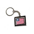 thumbnail image 1 of Liberia Country Flag Spinning Rectangle Keychain, 1 of 1
