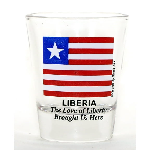 Liberia Flag Shot Glass