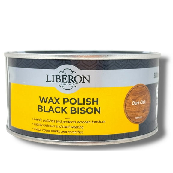 Liberon - Wax Polish Black Bison Paste ( Dark Oak 500ml )